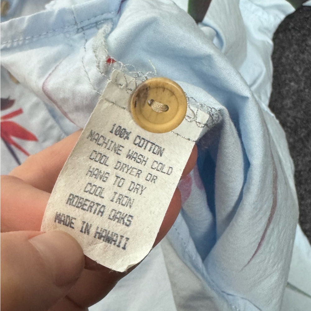 Roberta Oaks Button Down Shirt Blue XS - Picture 7 of 7